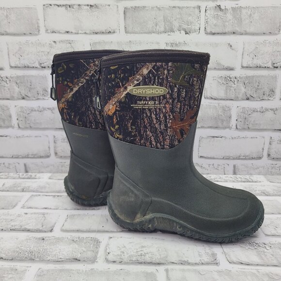 Dryshod Tuffy Kids Neoprene Waterproof Camo Hunting Boots Youth Size 13 - Picture 1 of 5